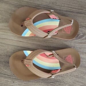 Girls Reef Thing Sandals size 11/12, like new